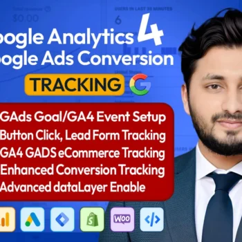 Setup Google Ads Conversion Tracking, GA4 ecommerce tracking, Google Analytics 4 by GTM